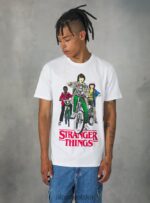 odzież Alcott koszulka licenza Stranger Things w3 biały mężczyźni 2TXFF61175 - Image 3