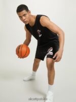 odzież Alcott koszulka NBA bk1 czarny mężczyźni 2TXFF6986 - Image 4