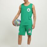 odzież Alcott koszulka NBA gn2 zielone podłoże mężczyźni 2TXFF6985