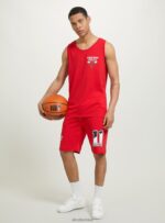 odzież Alcott koszulka NBA rd2 czerwony średni mężczyźni 2TXFF61032