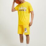 odzież Alcott koszulka NBA tak, żółty średni mężczyźni 2TXFF61034
