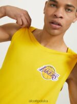 odzież Alcott koszulka NBA tak, żółty średni mężczyźni 2TXFF61100 - Image 4