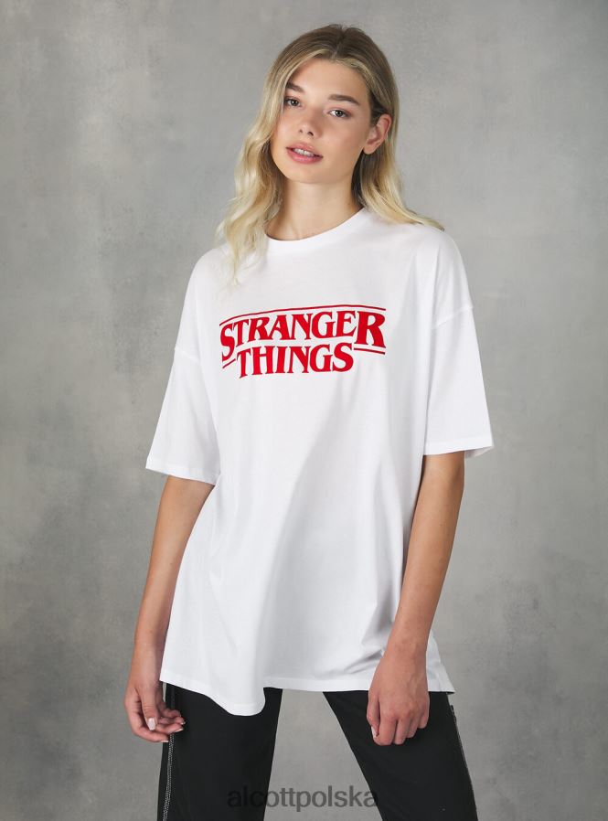 odzież Alcott Koszulka oversize Stranger Things bk1 czarny kobiety 2TXFF6369 - Image 3
