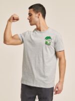 odzież Alcott koszulka popeye jasnoszary melanż mężczyźni 2TXFF61054 - Image 7