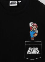 odzież Alcott koszulka Super Mario bk1 czarny mężczyźni 2TXFF6674 - Image 7