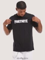 odzież Alcott koszulka z Fortnite'a czarny mężczyźni 2TXFF6793 - Image 3