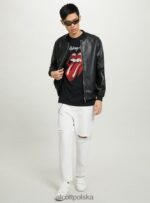odzież Alcott koszulka z motywem Rolling Stones bk1 czarny mężczyźni 2TXFF6790 - Image 3