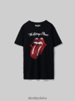odzież Alcott koszulka z motywem Rolling Stones bk1 czarny mężczyźni 2TXFF6790 - Image 7