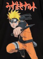 odzież Alcott koszulka z Naruto bk1 czarny mężczyźni 2TXFF6654 - Image 7