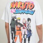 odzież Alcott koszulka z Naruto w3 biały mężczyźni 2TXFF6649