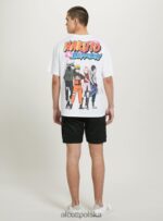 odzież Alcott koszulka z Naruto w3 biały mężczyźni 2TXFF6649 - Image 5