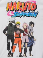 odzież Alcott koszulka z Naruto w3 biały mężczyźni 2TXFF6649 - Image 7