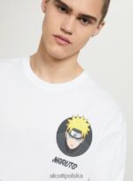 odzież Alcott koszulka z Naruto w3 biały mężczyźni 2TXFF6652 - Image 2