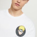 odzież Alcott koszulka z Naruto w3 biały mężczyźni 2TXFF6652