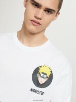 odzież Alcott koszulka z Naruto w3 biały mężczyźni 2TXFF6652