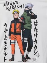 odzież Alcott koszulka z Naruto w3 biały mężczyźni 2TXFF6652 - Image 7