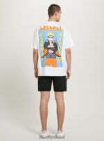 odzież Alcott koszulka z Naruto w3 biały mężczyźni 2TXFF6694 - Image 5