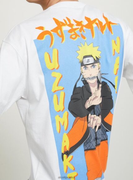 odzież Alcott koszulka z Naruto w3 biały mężczyźni 2TXFF6694