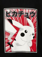 odzież Alcott koszulka z pokemonami bk1 czarny mężczyźni 2TXFF638 - Image 5