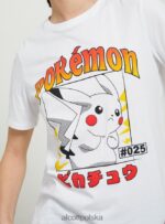 odzież Alcott koszulka z pokemonami w3 biały kobiety 2TXFF634 - Image 3