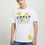 odzież Alcott koszulka z pokemonami w3 biały mężczyźni 2TXFF6643