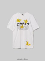 odzież Alcott koszulka z pokemonami w3 biały mężczyźni 2TXFF6643 - Image 6