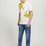 odzież Alcott koszulka z pokemonami wh1 ecru mężczyźni 2TXFF6642