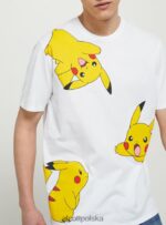odzież Alcott koszulka z pokemonami wh1 ecru mężczyźni 2TXFF6642 - Image 3