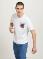 odzież Alcott koszulka ze smoczą kulą w3 biały mężczyźni 2TXFF6665 - Image 2