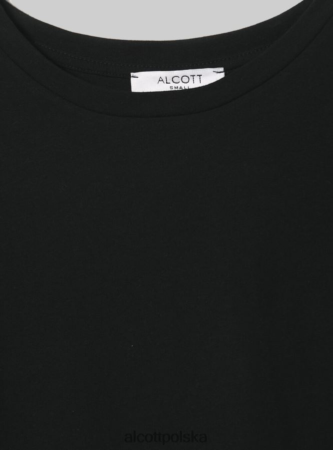 odzież Alcott krótka koszulka z długim rękawem bk1 czarny kobiety 2TXFF6400 - Image 7