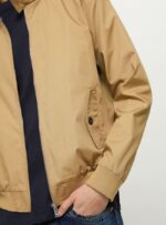 odzież Alcott Kurtka bomber z mieszanki bawełny bg1 beżowy ciemny mężczyźni 2TXFF6691 - Image 4