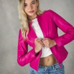 odzież Alcott kurtka motocyklowa z efektem skóry bk1 czarny kobiety 2TXFF6150
