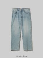 odzież Alcott luźne jeansy d003 średni niebieski mężczyźni 2TXFF61086 - Image 6