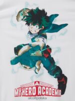 odzież Alcott moja koszulka Hero Academia w3 biały mężczyźni 2TXFF6658 - Image 7