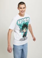 odzież Alcott moja koszulka Hero Academia w3 biały mężczyźni 2TXFF6659