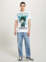 odzież Alcott moja koszulka Hero Academia w3 biały mężczyźni 2TXFF6659 - Image 4