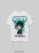 odzież Alcott moja koszulka Hero Academia w3 biały mężczyźni 2TXFF6659 - Image 6