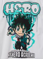 odzież Alcott moja koszulka Hero Academia w3 biały mężczyźni 2TXFF6659 - Image 7