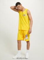 odzież Alcott NBA Bermudy tak, żółty średni mężczyźni 2TXFF61022 - Image 2