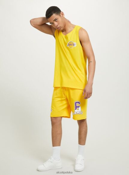 odzież Alcott NBA Bermudy tak, żółty średni mężczyźni 2TXFF61022