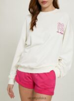odzież Alcott oversize'owa bluza z nadrukiem średni fuxia fx2 kobiety 2TXFF6174 - Image 3