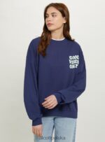odzież Alcott oversize'owa bluza z nadrukiem średni fuxia fx2 kobiety 2TXFF6217 - Image 4
