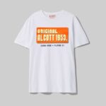 odzież Alcott oversize’owa koszulka z bawełnianym nadrukiem biały mężczyźni 2TXFF61050