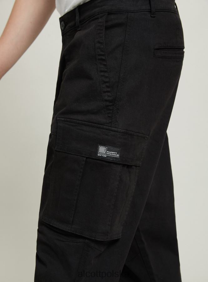 odzież Alcott pantaloni cargo ze stretchu diagonalnego gy2 szary średni mężczyźni 2TXFF61099 - Image 4