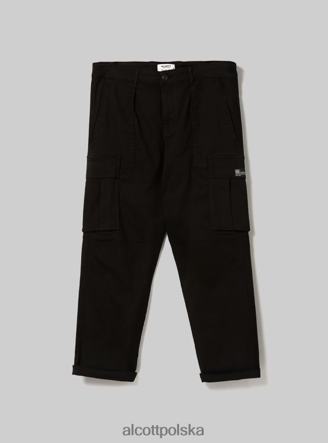 odzież Alcott pantaloni cargo ze stretchu diagonalnego gy2 szary średni mężczyźni 2TXFF61099 - Image 6