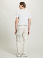 odzież Alcott pantaloni cargo ze stretchu diagonalnego gy2 szary średni mężczyźni 2TXFF6651 - Image 5