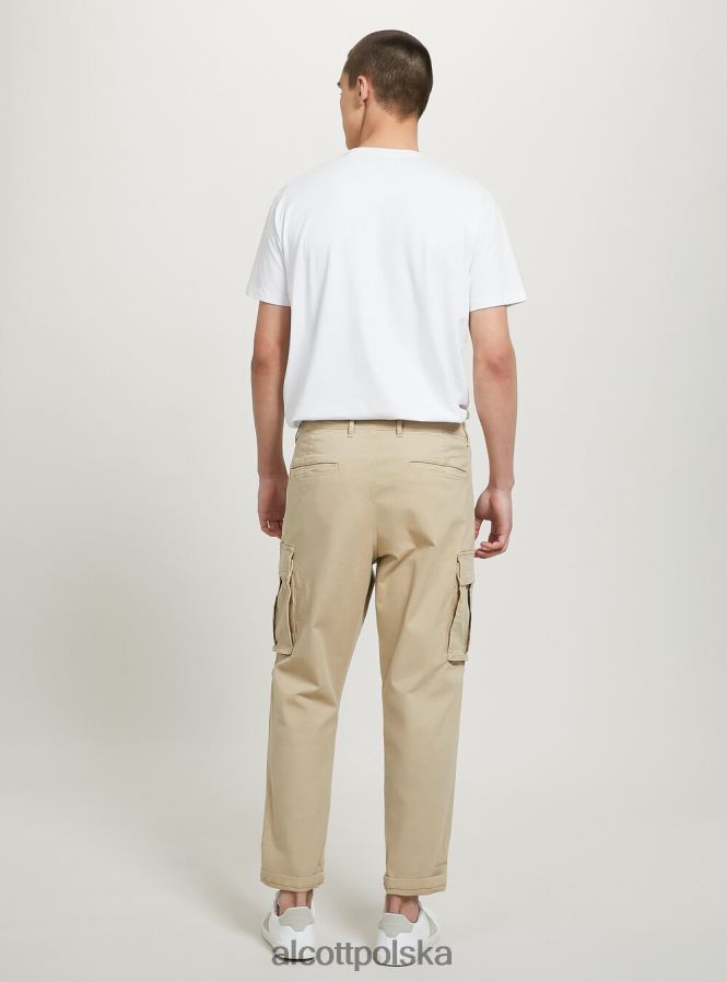 odzież Alcott pantaloni cargo ze stretchu diagonalnego gy2 szary średni mężczyźni 2TXFF6697 - Image 5