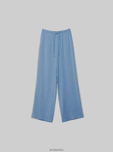odzież Alcott pantaloni palazzo con coulisse bk1 czarny kobiety 2TXFF6254