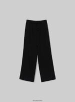 odzież Alcott pantaloni palazzo con coulisse bk1 czarny kobiety 2TXFF6278