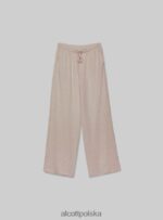 odzież Alcott pantaloni palazzo con coulisse bk1 czarny kobiety 2TXFF6348 - Image 2